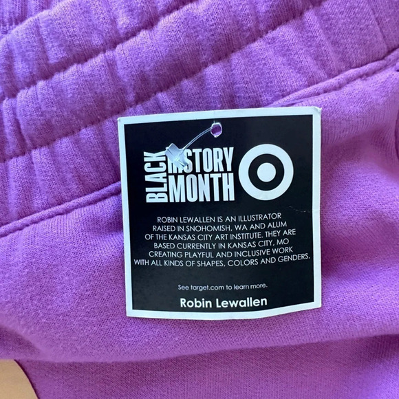 NWT Target Black History Month Purple Graphic Joggers size 4X - Picture 6 of 6